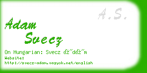 adam svecz business card